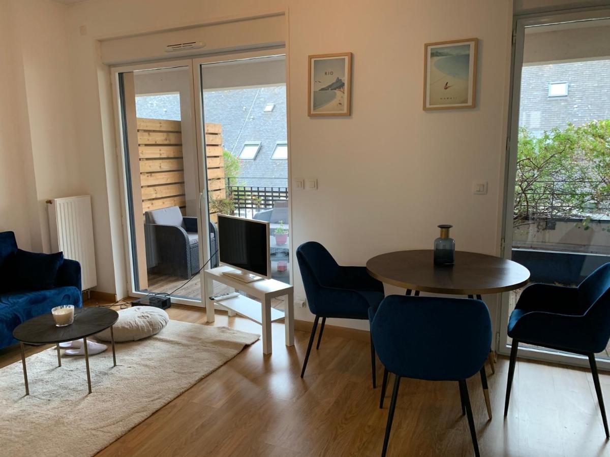Appartement Centre Ville Avec Terrasse Et Parking Securise Rennes Exteriör bild